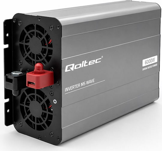 Qoltec Qoltec Ms Wave Power Inverter 12v To 230v 3000/6000w Usb Compatible Lifepo4 Gel Agm
