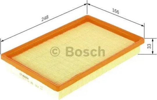 Bosch Filtru de Aer Auto pentru Ford Econovan Hyundai Accent Mazda 626 / 929