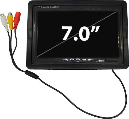 Οθόνη Αυτοκινήτου Monitor 7″ Tft Led 7” Tft Led Hi-res Display Monitor
