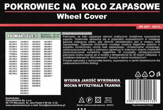 CarCommerce Κάλυμμα Ρεζέρβας Αυτοκινήτου 4x4 70x28εκ Universal