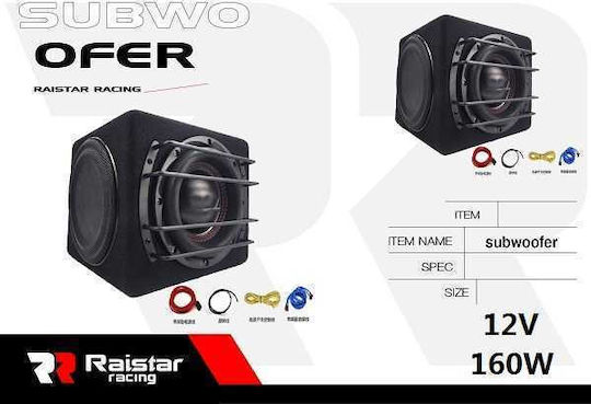 Raistar Subwoofer Auto 10" 160W RMS cu Carcasă