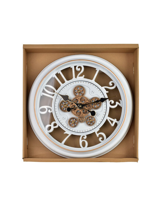 Mondex Wall Clock White Ø45cm