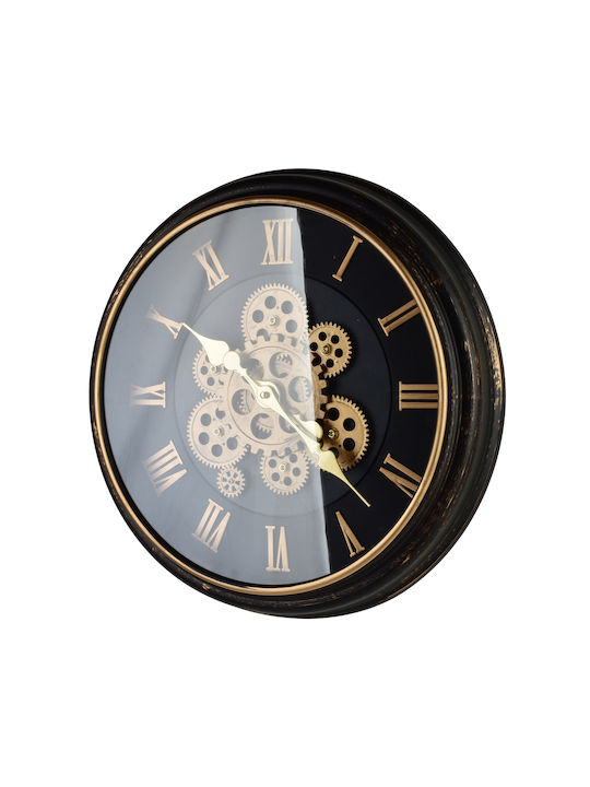 Mondex Wall Clock Black Ø45cm
