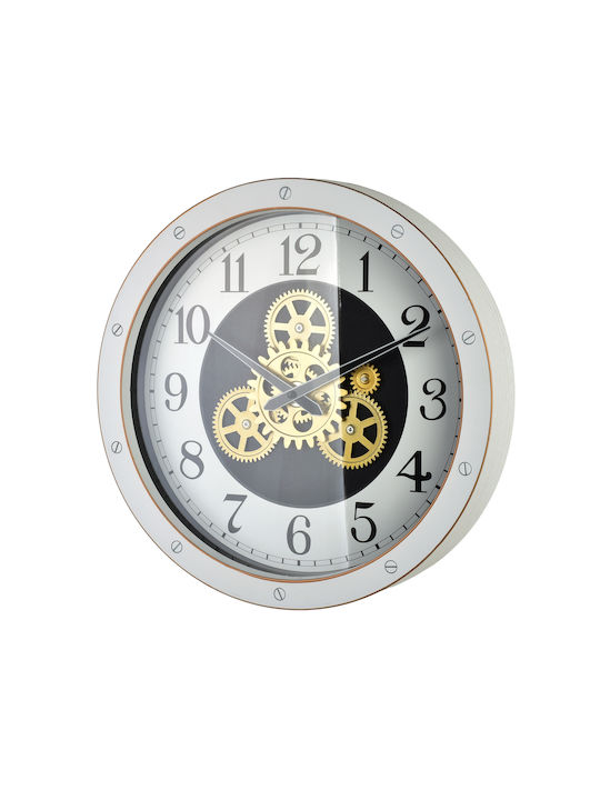 Mondex Wanduhr Weiß Ø40cm