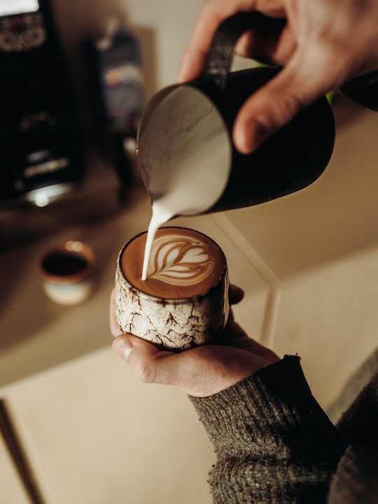 Set Cesti Cappuccino Ceramice Verzi 180ml 4 Bucăți