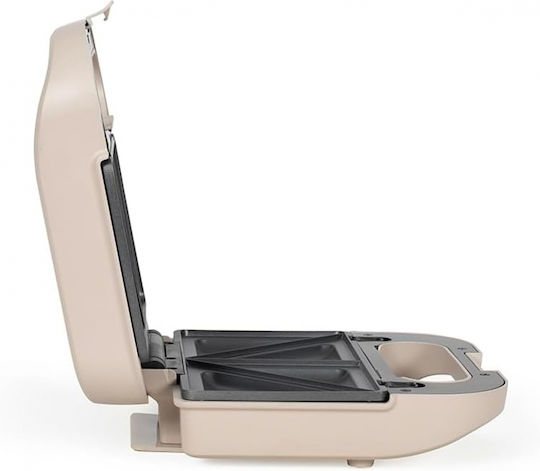 Livoo Sandwich Maker with Non-Stick Removable Plates for 2 Toasts 750W