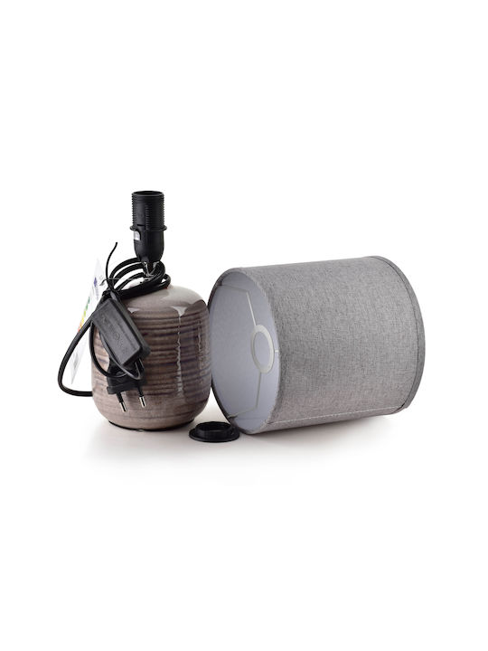 Lampa Tischlampen Mit Grau Farbigen Hut Und Basis