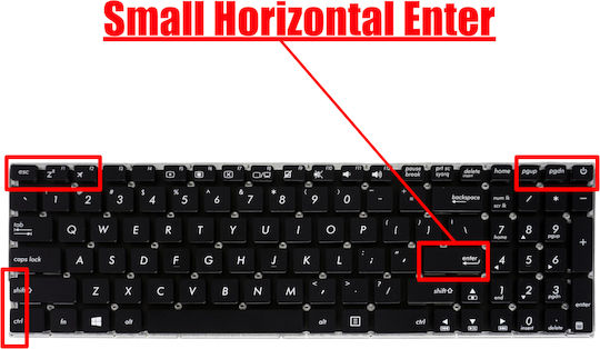 Laptop Keyboard Asus Vivobook 15 A542u A580 X542 X542b X542ba X542u X542ur X542uqr X542un X542uf 90nb0h92-r30fr0 90nb0h92-r30us0 US No Frame Black Code 40647uspower