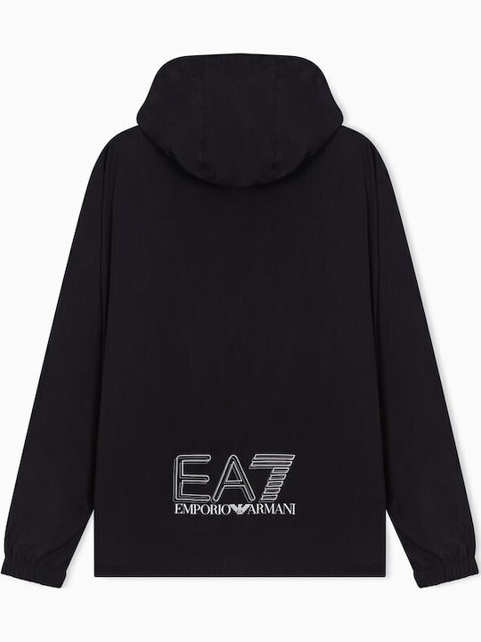 Μπουφάν Bomber Αντιανεμικό Μαύρο