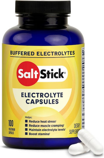 SaltStick Buffered Electrolyte Salts 100 Vegetable Capsules