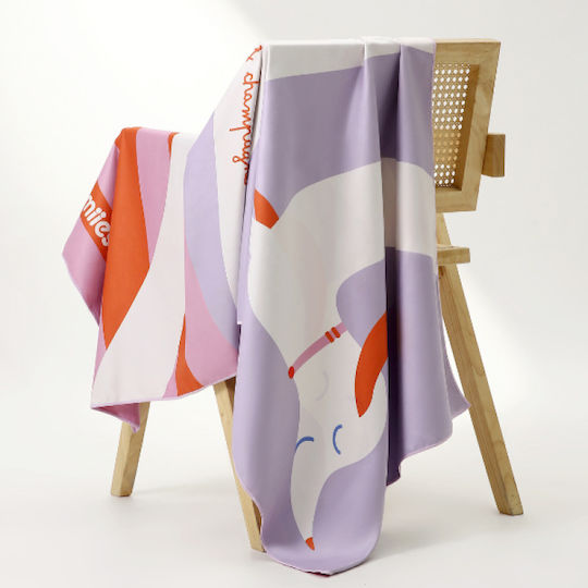 Lumiies Microfiber Body Towel Beige 160x80cm