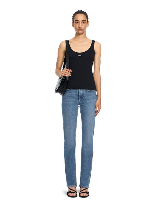 Women's Cotton Sleeveless Black Top