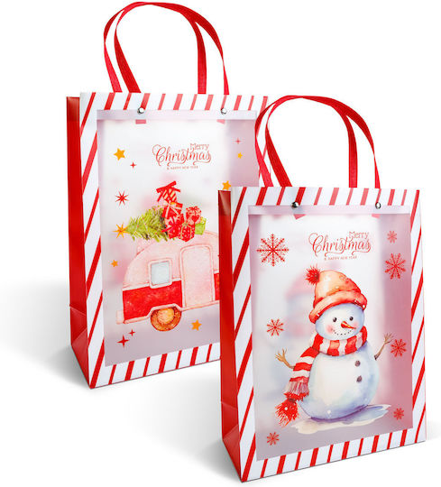 Geantă de Cadou de Crăciun Din Plastic 25x11x32 cm (Diverse Modele)