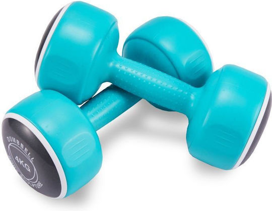 Body Sculpture Rubber Set of Round Dumbells 6pcs Total Weight 24kg