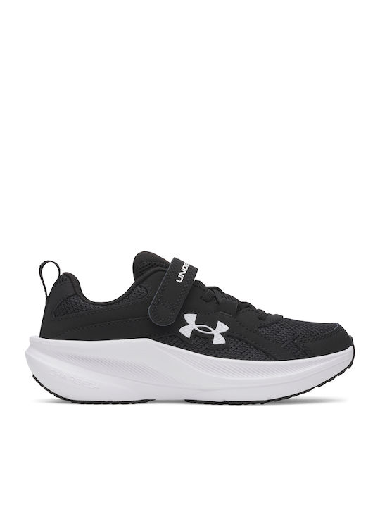 Kids Sports Shoes Running with Hook & Loop Closure Black