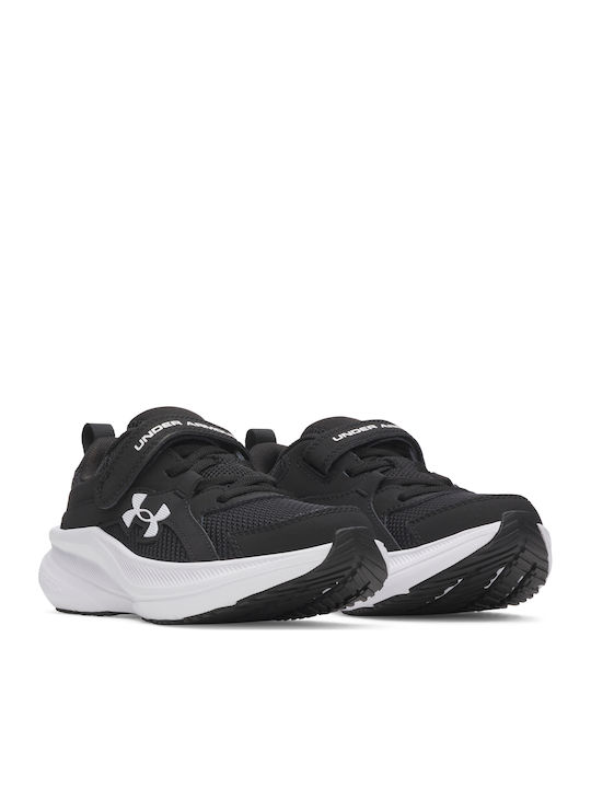 Kids Sports Shoes Running with Hook & Loop Closure Black