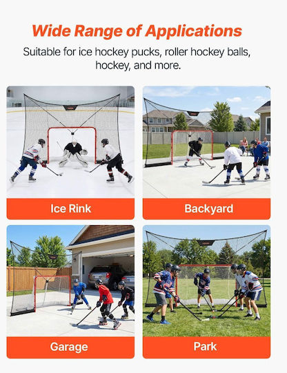Vevor Hockey Goal Set Protective Back Net 366x213 Cm Lhqgqqmsbdwqbqbw0001v0