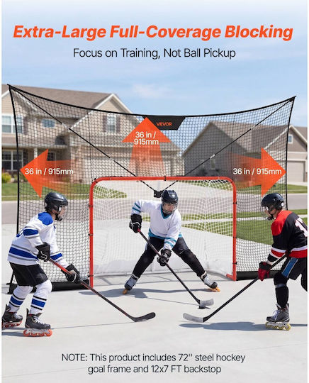 Vevor Hockey Goal Set Protective Back Net 366x213 Cm Lhqgqqmsbdwqbqbw0001v0