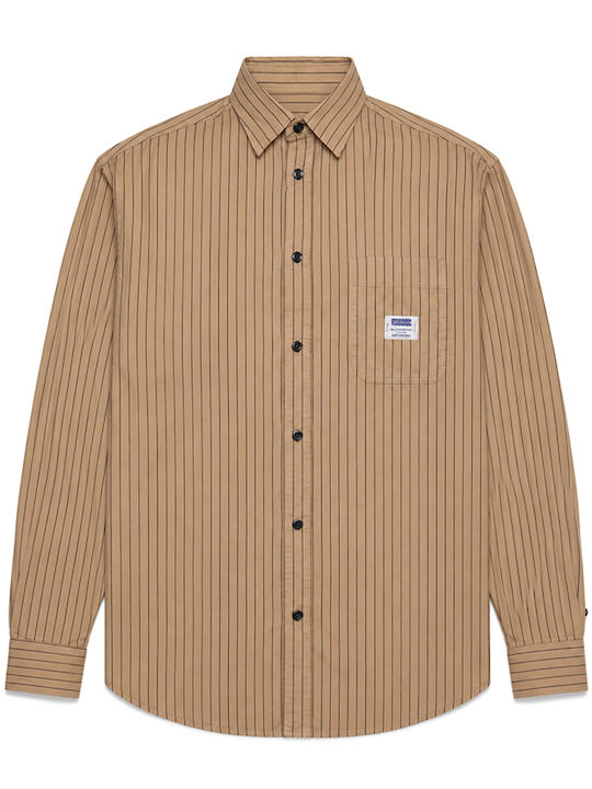 Μακρυμάνικo Overshirt Dark Beige 50555404-269