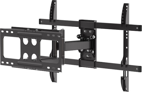 Brateck LPA69-466W Wall Mounted TV Mount with Extension Arm up to 86" and 60kg Silver
