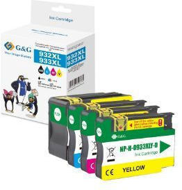 G&G Compatible Inkjet Printer Ink HP Hp 932xl/933xl 14ml Black 4 Pieces