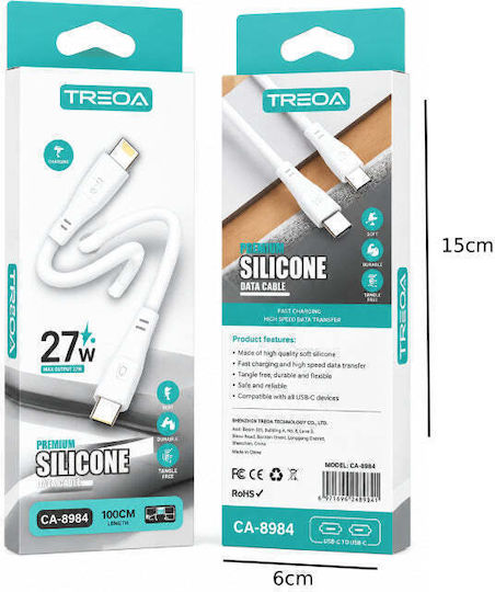 Treqa USB-C to Lightning Cable 27W 1m CA-8984