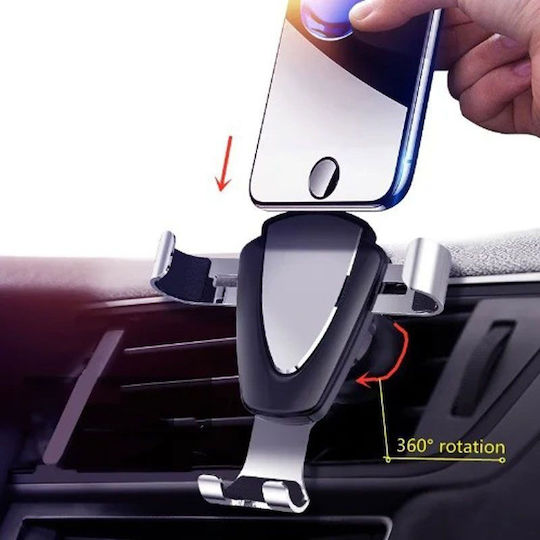 Andowl Car Mobile Holder Q-zg54 with Adjustable Hooks Car Mobile Holder Automobile Bracket Silver