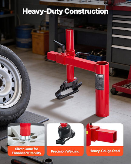 Vevor Manual Tire Changer Duck Head Silver Cone Suitable for 406-533 Mm Wheels Heavy Duty Tire Changer Head Adapter Set Mounting & Removal Tool More Cars Suv Trucks Atv Qcltczg