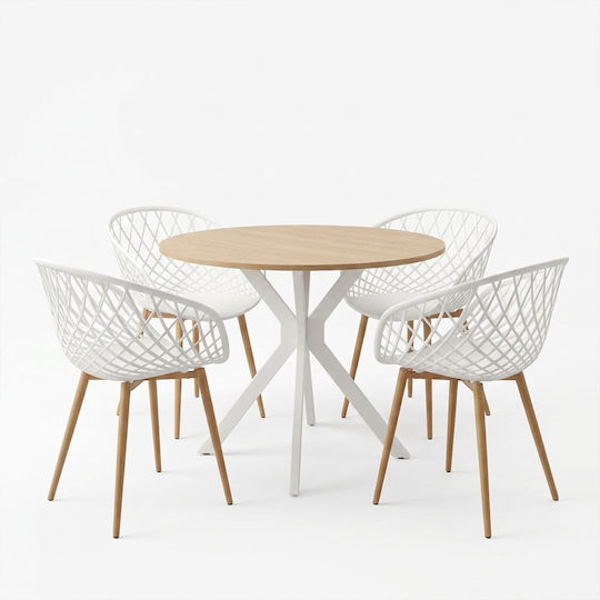 Трапезария Ezra 5 бр. 80x80 см Трапезария Ezra 5 бр. 80x80 см