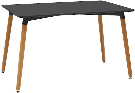 Julita Esszimmermöbel-Set mit 4 Stücken 120x80cm