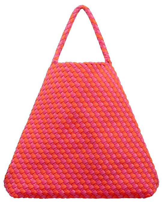 Текстилна дамска чанта Tote за ръка Фуксия