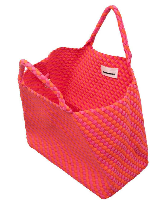 Текстилна дамска чанта Tote за ръка Фуксия
