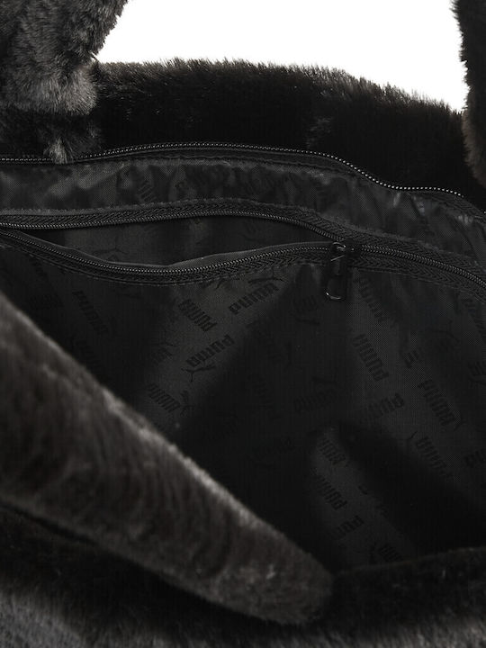Up Fur Women's Shopper Shoulder Bag Black