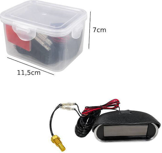 Digital Car Thermometer Instrument 115mm for Dashboard Mounting