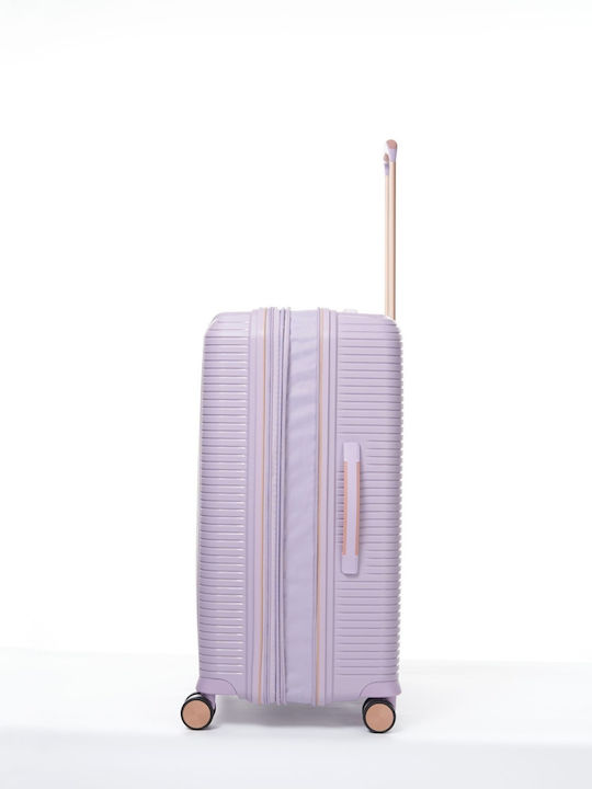 Verage Rome Large Hard Travel Suitcase Lila Height 77cm