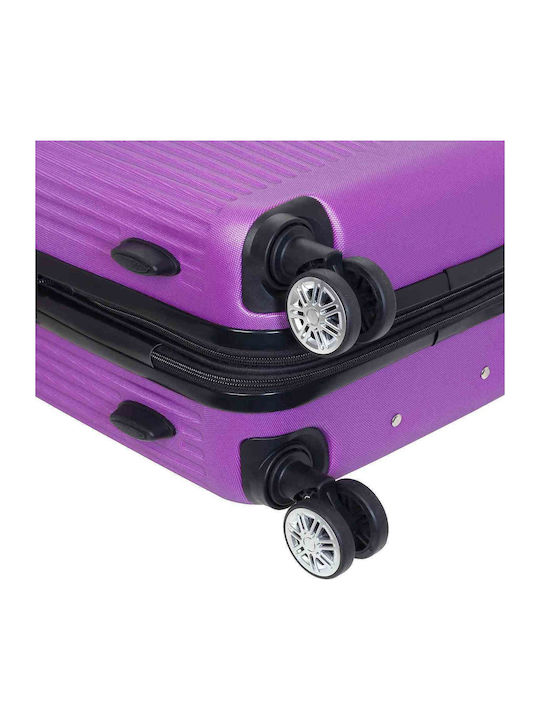 Seagull Hard Purple Travel Suitcases Set of 2 Pieces