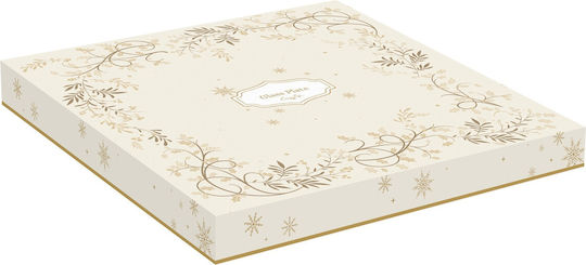 Easylife Gold Christmas Glass Plate 33cm (Miscellaneous Designs/Colors)