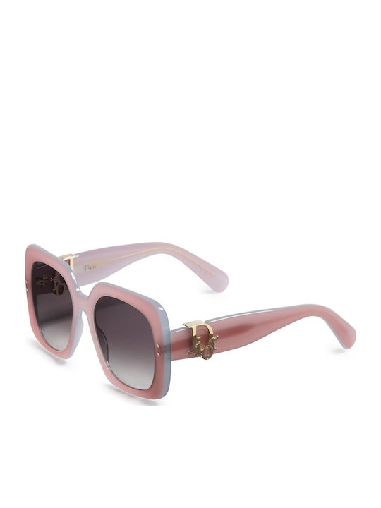 Dior Sunglasses Purple with Horn-Rimmed Frame Dior Sunglasses Purple with Horn-Rimmed Frame