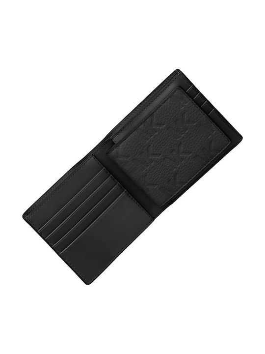 Portofel bărbătesc de piele pentru carduri Negru