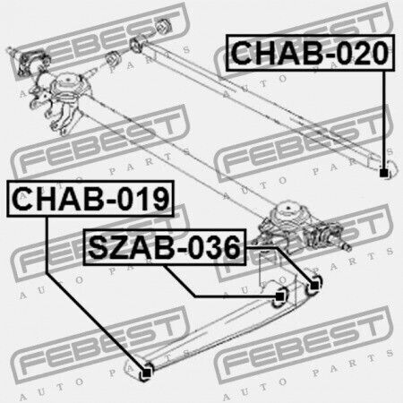 Κουζινέτο Πίσω Βραχίονα Ελέγχου Chevrolet Matiz Spark M100 1998-2005 96346531