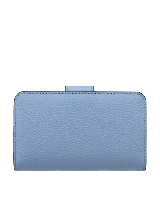 Michael Michael Leather Women's Card Wallet Light Blue