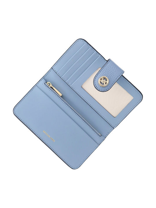 Michael Michael Leather Women's Card Wallet Light Blue