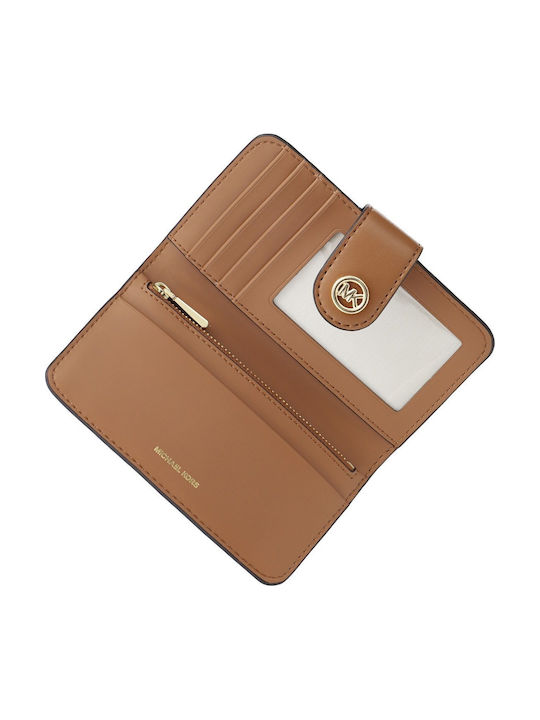 Michael Michael Leather Women's Card Wallet Tabac Brown