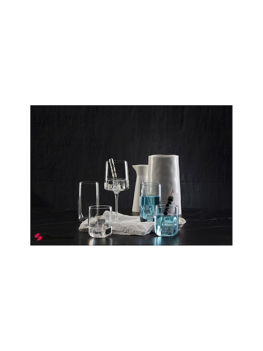 Espiel Iconic Set of Glasses for White and Red Wine made of Glass in Red Colour 340ml 6 Pieces