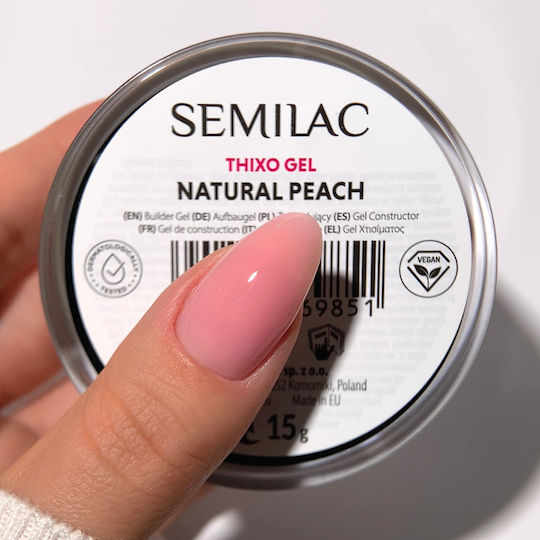 Semilac Builder Gel Νυχιών Natural Peach 15gr