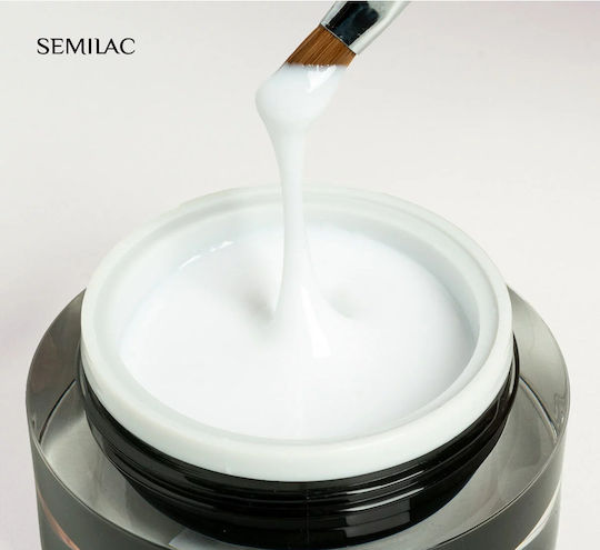 Semilac Builder Gel Νυχιών French Gel White 15gr