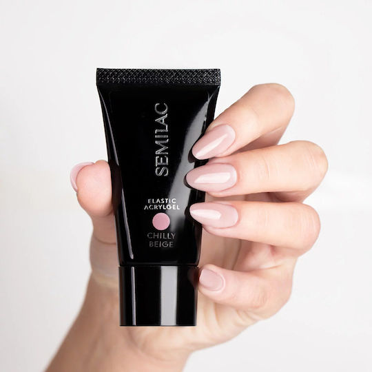 Semilac Acrygel Νυχιών Chilly Beige 30gr
