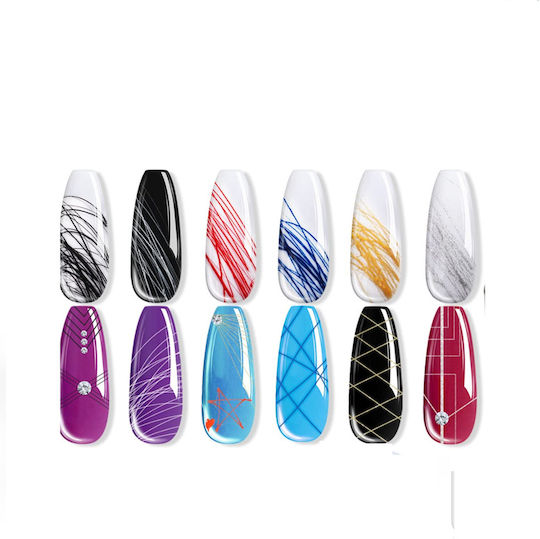 Woww Cosmetics False Nail Gel Spider Gel Black 5ml