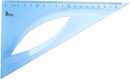 Rechteckiges Setquadrat 19cm Blau