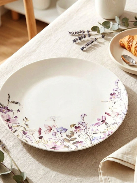 Lumarko Louka Shallow Serving Plate made of Porcelain White with Diameter 27cm